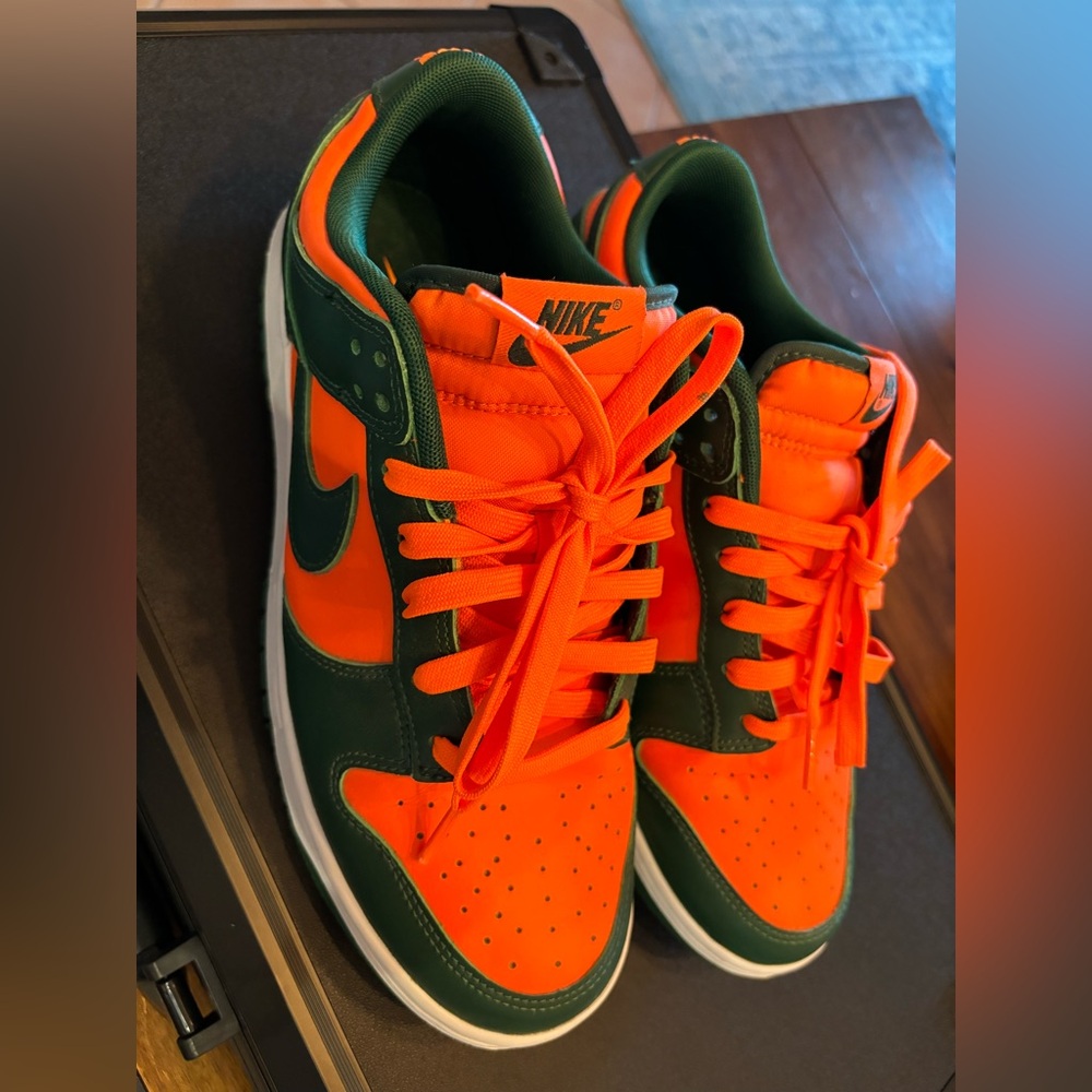 Miami hurricanes Nike dunks men’s size 9.5